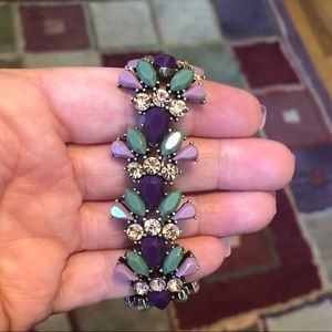 Beautiful Jewel Tone Warm Colors stretch bracelet